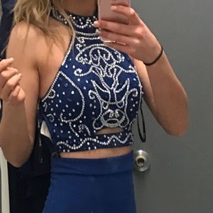 2 piece prom dress